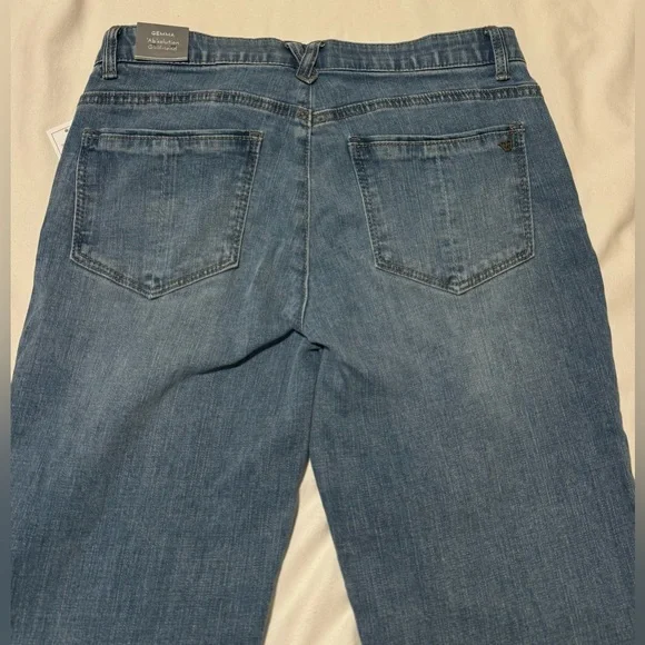 Wit & Wisdom Gemma 'Ab'Solution Girlfriend Jeans Blue Denim ~ Size 6 - Picture 3 of 10